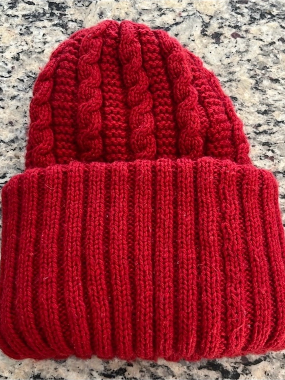 Red Knit Beanie